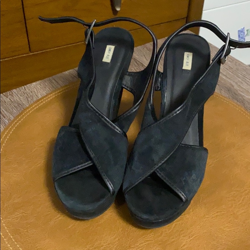 COPY - Kimchi Blue Chunky Suede Platform Heels